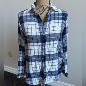 Blue and White Flannel